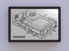 Game Boy Patent Art with Logo